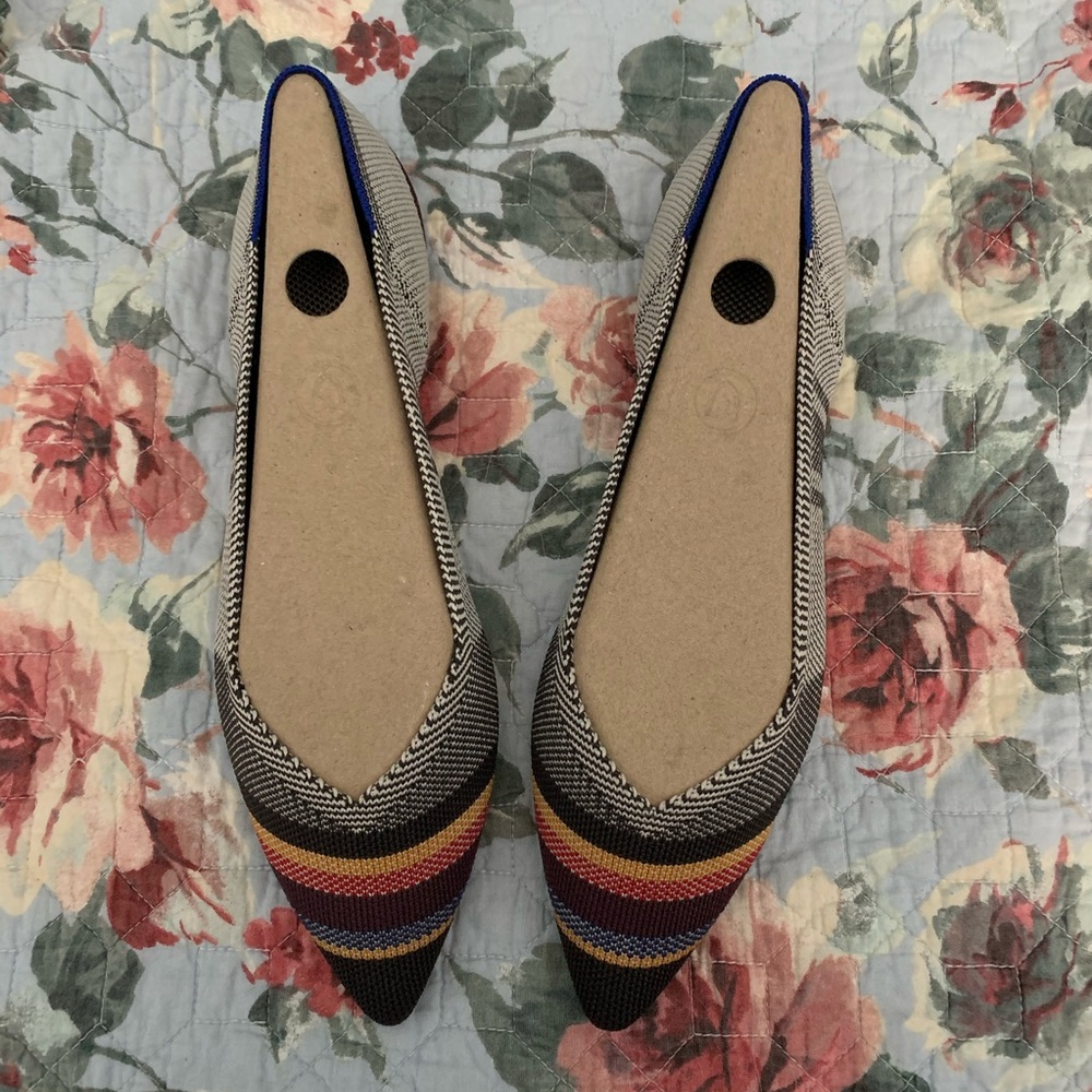 Rothy’s Inverse Stripe Flats